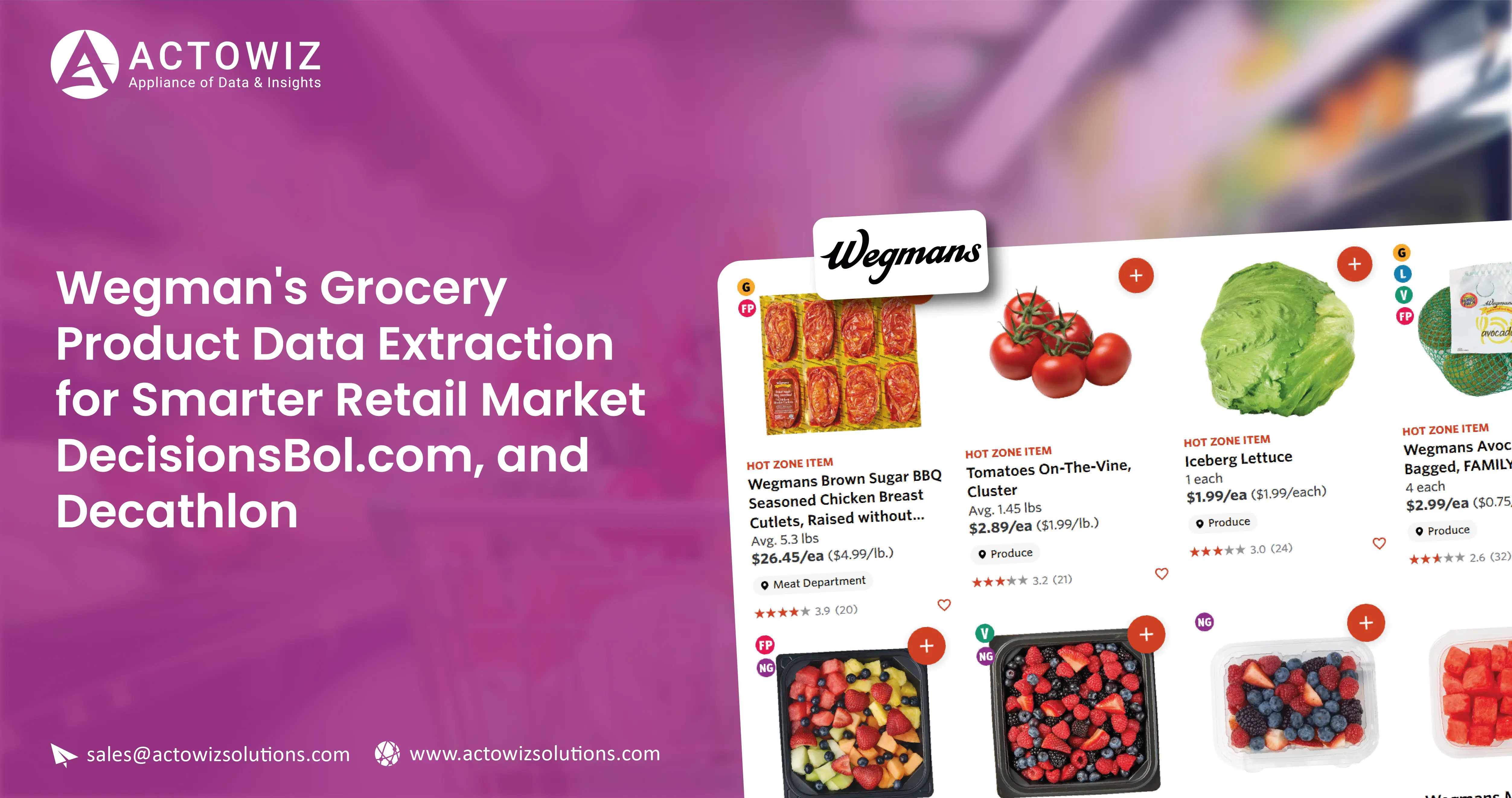 Wegman's Grocery Product Data Extraction enables retailers, brands, and analysts to collect valuable grocery product information at scale.